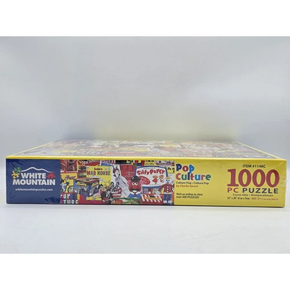 White Mountain Pop Culture 1000 Piece Puzzle 2021‎ Multicolor Cardboard